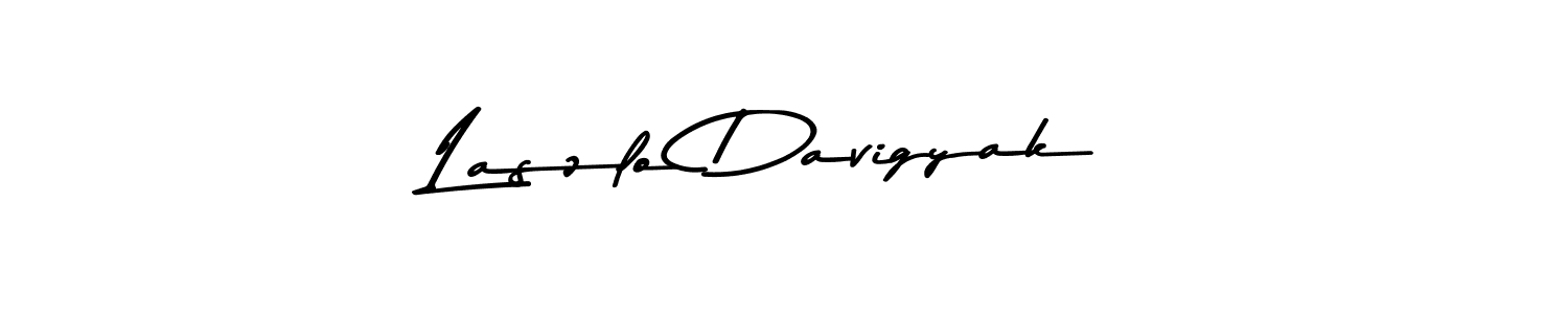 The best way (Asem Kandis PERSONAL USE) to make a short signature is to pick only two or three words in your name. The name Laszlo Davigyak include a total of six letters. For converting this name. Laszlo Davigyak signature style 9 images and pictures png