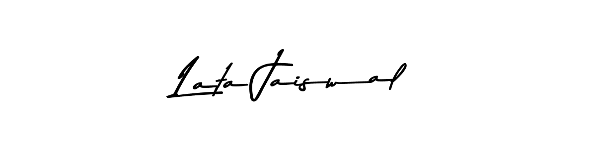 Use a signature maker to create a handwritten signature online. With this signature software, you can design (Asem Kandis PERSONAL USE) your own signature for name Lata Jaiswal. Lata Jaiswal signature style 9 images and pictures png