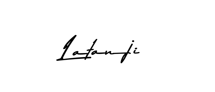 Use a signature maker to create a handwritten signature online. With this signature software, you can design (Asem Kandis PERSONAL USE) your own signature for name Latanji. Latanji signature style 9 images and pictures png