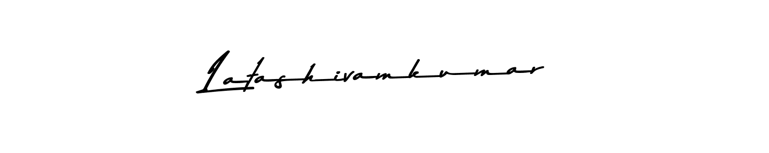 Also You can easily find your signature by using the search form. We will create Latashivamkumar name handwritten signature images for you free of cost using Asem Kandis PERSONAL USE sign style. Latashivamkumar signature style 9 images and pictures png