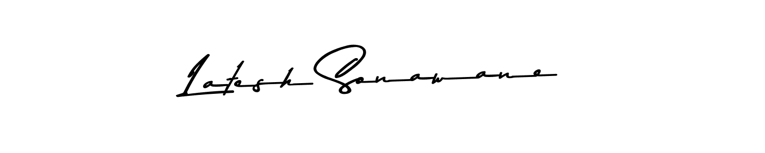 Use a signature maker to create a handwritten signature online. With this signature software, you can design (Asem Kandis PERSONAL USE) your own signature for name Latesh Sonawane. Latesh Sonawane signature style 9 images and pictures png