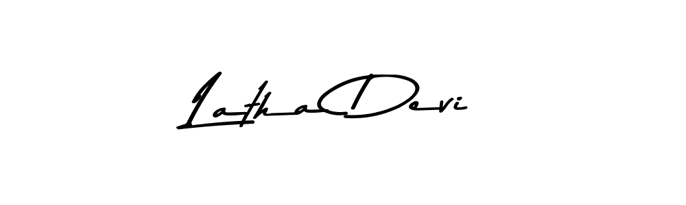 Design your own signature with our free online signature maker. With this signature software, you can create a handwritten (Asem Kandis PERSONAL USE) signature for name Latha Devi. Latha Devi signature style 9 images and pictures png
