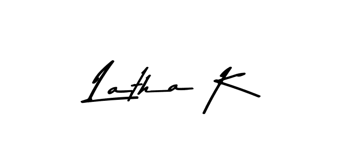 How to Draw Latha K signature style? Asem Kandis PERSONAL USE is a latest design signature styles for name Latha K. Latha K signature style 9 images and pictures png