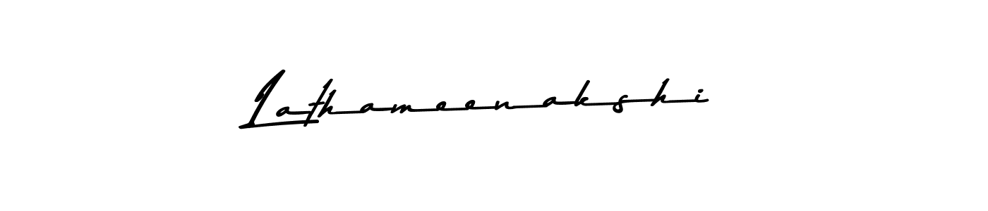 Create a beautiful signature design for name Lathameenakshi. With this signature (Asem Kandis PERSONAL USE) fonts, you can make a handwritten signature for free. Lathameenakshi signature style 9 images and pictures png