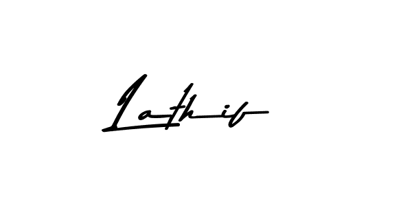 Make a beautiful signature design for name Lathif. With this signature (Asem Kandis PERSONAL USE) style, you can create a handwritten signature for free. Lathif signature style 9 images and pictures png