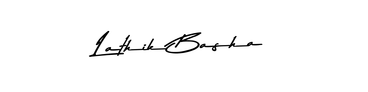 Make a beautiful signature design for name Lathik Basha. Use this online signature maker to create a handwritten signature for free. Lathik Basha signature style 9 images and pictures png