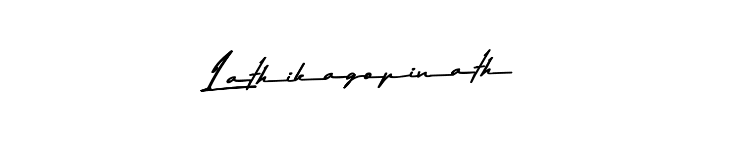 Use a signature maker to create a handwritten signature online. With this signature software, you can design (Asem Kandis PERSONAL USE) your own signature for name Lathikagopinath. Lathikagopinath signature style 9 images and pictures png