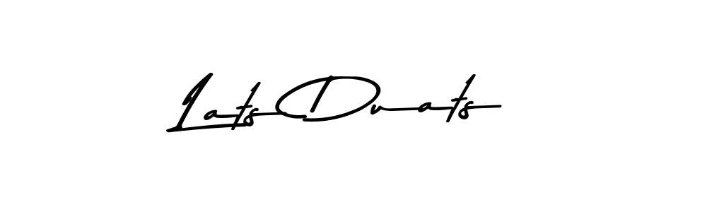 How to Draw Lats Duats signature style? Asem Kandis PERSONAL USE is a latest design signature styles for name Lats Duats. Lats Duats signature style 9 images and pictures png