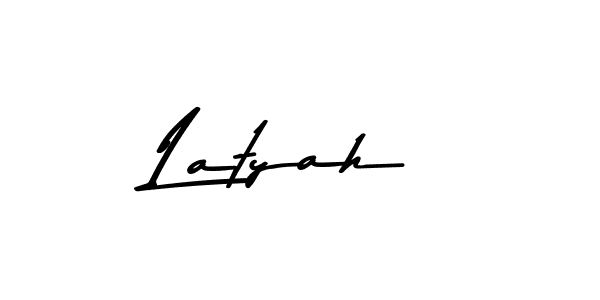 Create a beautiful signature design for name Latyah. With this signature (Asem Kandis PERSONAL USE) fonts, you can make a handwritten signature for free. Latyah signature style 9 images and pictures png