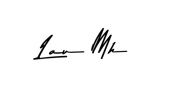 Create a beautiful signature design for name Lau Mh. With this signature (Asem Kandis PERSONAL USE) fonts, you can make a handwritten signature for free. Lau Mh signature style 9 images and pictures png