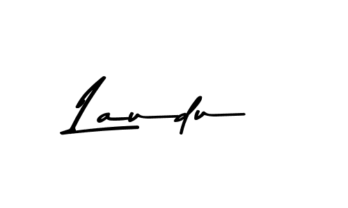 Design your own signature with our free online signature maker. With this signature software, you can create a handwritten (Asem Kandis PERSONAL USE) signature for name Laudu. Laudu signature style 9 images and pictures png