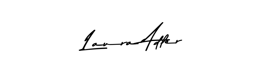 How to make Laura Adler name signature. Use Asem Kandis PERSONAL USE style for creating short signs online. This is the latest handwritten sign. Laura Adler signature style 9 images and pictures png