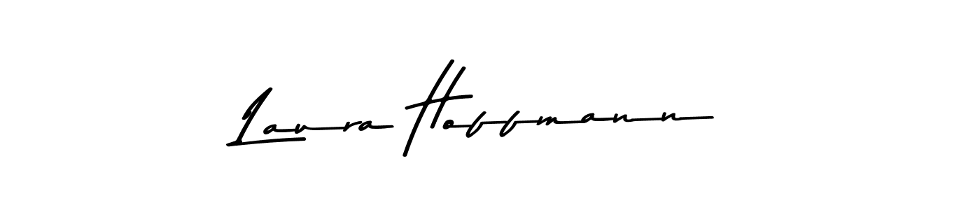 Design your own signature with our free online signature maker. With this signature software, you can create a handwritten (Asem Kandis PERSONAL USE) signature for name Laura Hoffmann. Laura Hoffmann signature style 9 images and pictures png