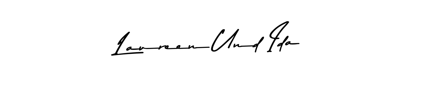 Asem Kandis PERSONAL USE is a professional signature style that is perfect for those who want to add a touch of class to their signature. It is also a great choice for those who want to make their signature more unique. Get Laureen Und Ida name to fancy signature for free. Laureen Und Ida signature style 9 images and pictures png