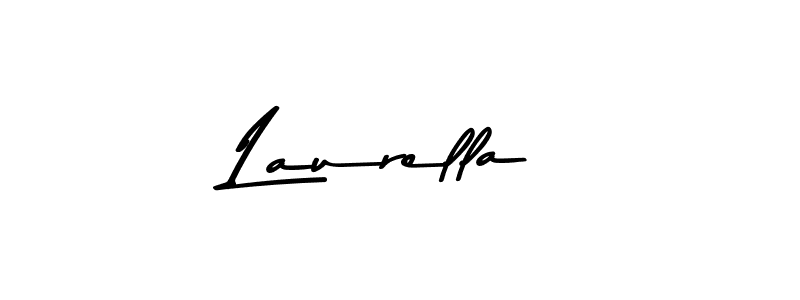 How to make Laurella name signature. Use Asem Kandis PERSONAL USE style for creating short signs online. This is the latest handwritten sign. Laurella signature style 9 images and pictures png