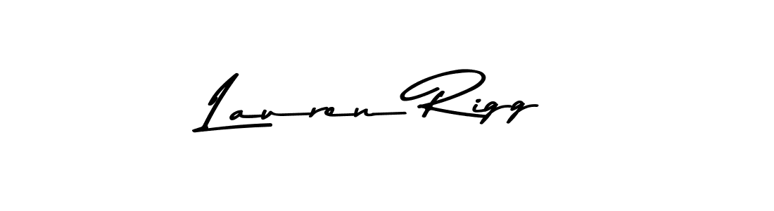 Create a beautiful signature design for name Lauren Rigg. With this signature (Asem Kandis PERSONAL USE) fonts, you can make a handwritten signature for free. Lauren Rigg signature style 9 images and pictures png