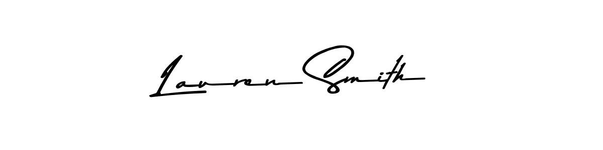 Create a beautiful signature design for name Lauren Smith. With this signature (Asem Kandis PERSONAL USE) fonts, you can make a handwritten signature for free. Lauren Smith signature style 9 images and pictures png