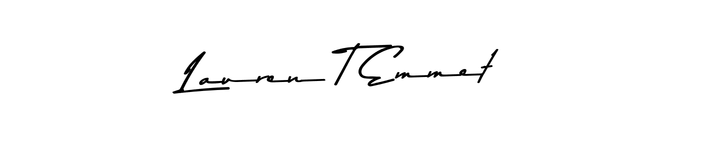 if you are searching for the best signature style for your name Lauren T Emmet. so please give up your signature search. here we have designed multiple signature styles  using Asem Kandis PERSONAL USE. Lauren T Emmet signature style 9 images and pictures png