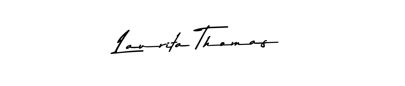 Also You can easily find your signature by using the search form. We will create Laurita Thomas name handwritten signature images for you free of cost using Asem Kandis PERSONAL USE sign style. Laurita Thomas signature style 9 images and pictures png