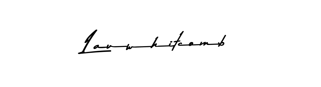 Make a beautiful signature design for name Lauwhitcomb. With this signature (Asem Kandis PERSONAL USE) style, you can create a handwritten signature for free. Lauwhitcomb signature style 9 images and pictures png