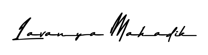 Try this chic Lavanya Mahadik handwritten sign style. Using Asem Kandis PERSONAL USE font elements, it gives your name a sleek, memorable identity. Lavanya Mahadik signature style 9 images and pictures png