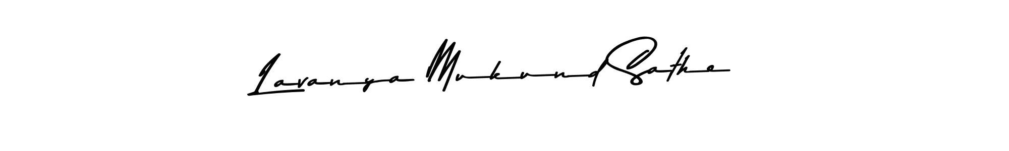 Design your own signature with our free online signature maker. With this signature software, you can create a handwritten (Asem Kandis PERSONAL USE) signature for name Lavanya Mukund Sathe. Lavanya Mukund Sathe signature style 9 images and pictures png