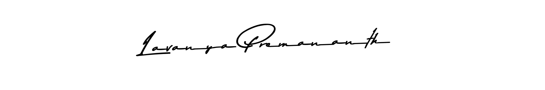 How to make Lavanya Premananth signature? Asem Kandis PERSONAL USE is a professional autograph style. Create handwritten signature for Lavanya Premananth name. Lavanya Premananth signature style 9 images and pictures png