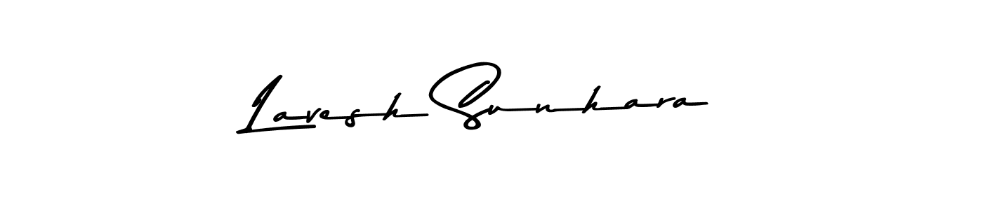 This is the best signature style for the Lavesh Sunhara name. Also you like these signature font (Asem Kandis PERSONAL USE). Mix name signature. Lavesh Sunhara signature style 9 images and pictures png