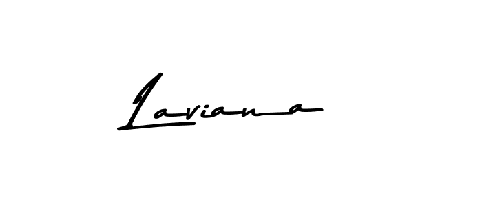 Design your own signature with our free online signature maker. With this signature software, you can create a handwritten (Asem Kandis PERSONAL USE) signature for name Laviana. Laviana signature style 9 images and pictures png