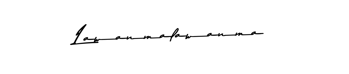 How to make Lawanmalawanma name signature. Use Asem Kandis PERSONAL USE style for creating short signs online. This is the latest handwritten sign. Lawanmalawanma signature style 9 images and pictures png