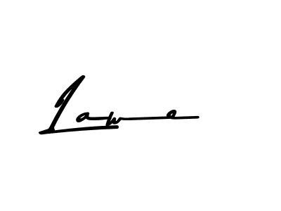 Make a beautiful signature design for name Lawe. With this signature (Asem Kandis PERSONAL USE) style, you can create a handwritten signature for free. Lawe signature style 9 images and pictures png
