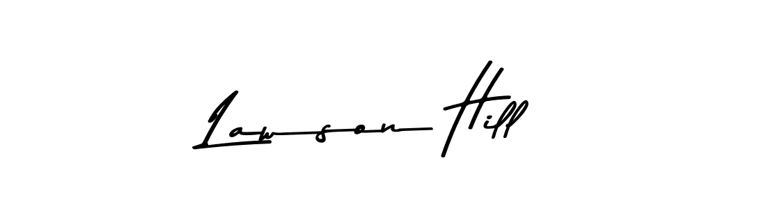 Create a beautiful signature design for name Lawson Hill. With this signature (Asem Kandis PERSONAL USE) fonts, you can make a handwritten signature for free. Lawson Hill signature style 9 images and pictures png