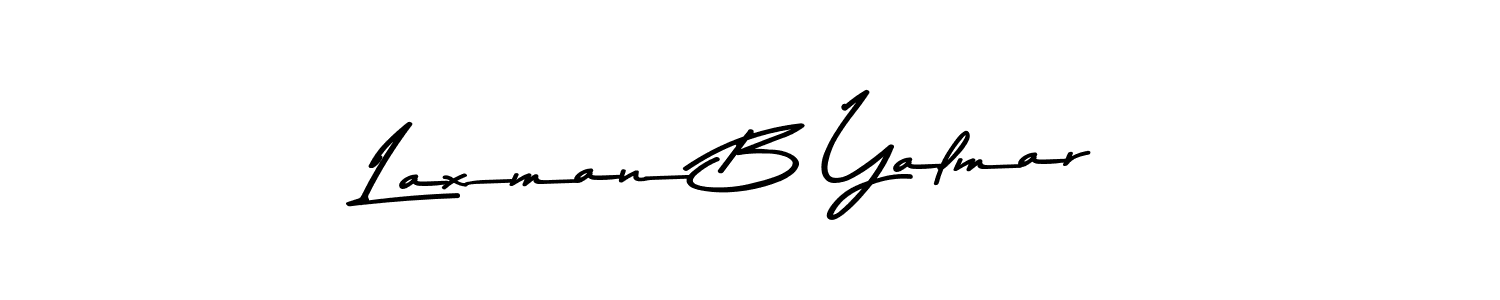 Use a signature maker to create a handwritten signature online. With this signature software, you can design (Asem Kandis PERSONAL USE) your own signature for name Laxman B Yalmar. Laxman B Yalmar signature style 9 images and pictures png