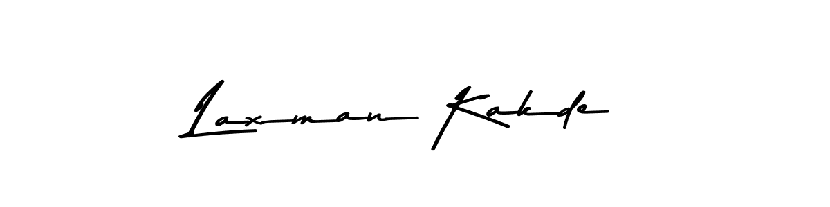 Make a beautiful signature design for name Laxman Kakde. With this signature (Asem Kandis PERSONAL USE) style, you can create a handwritten signature for free. Laxman Kakde signature style 9 images and pictures png
