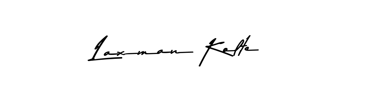 Make a beautiful signature design for name Laxman Kolte. With this signature (Asem Kandis PERSONAL USE) style, you can create a handwritten signature for free. Laxman Kolte signature style 9 images and pictures png