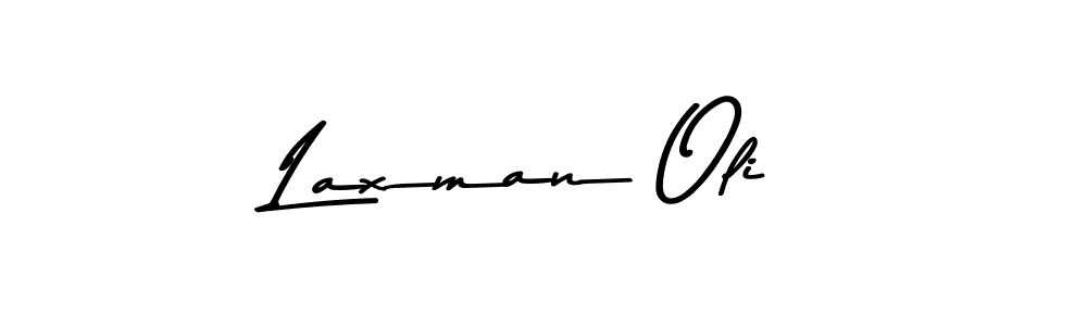 Use a signature maker to create a handwritten signature online. With this signature software, you can design (Asem Kandis PERSONAL USE) your own signature for name Laxman Oli. Laxman Oli signature style 9 images and pictures png