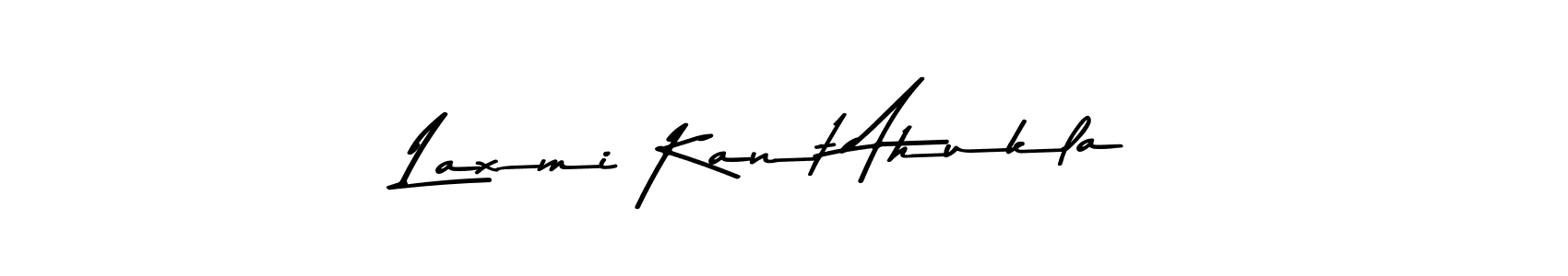 Make a beautiful signature design for name Laxmi Kant Ahukla. With this signature (Asem Kandis PERSONAL USE) style, you can create a handwritten signature for free. Laxmi Kant Ahukla signature style 9 images and pictures png