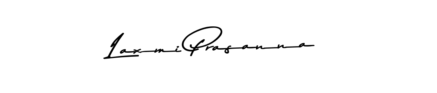 How to make Laxmi Prasanna name signature. Use Asem Kandis PERSONAL USE style for creating short signs online. This is the latest handwritten sign. Laxmi Prasanna signature style 9 images and pictures png