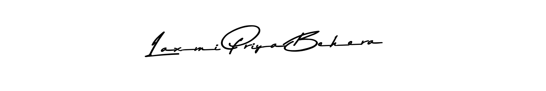 How to make Laxmi Priya Behera name signature. Use Asem Kandis PERSONAL USE style for creating short signs online. This is the latest handwritten sign. Laxmi Priya Behera signature style 9 images and pictures png