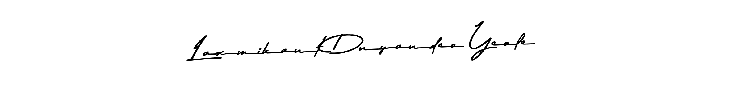 Also You can easily find your signature by using the search form. We will create Laxmikant Dnyandeo Yeole name handwritten signature images for you free of cost using Asem Kandis PERSONAL USE sign style. Laxmikant Dnyandeo Yeole signature style 9 images and pictures png