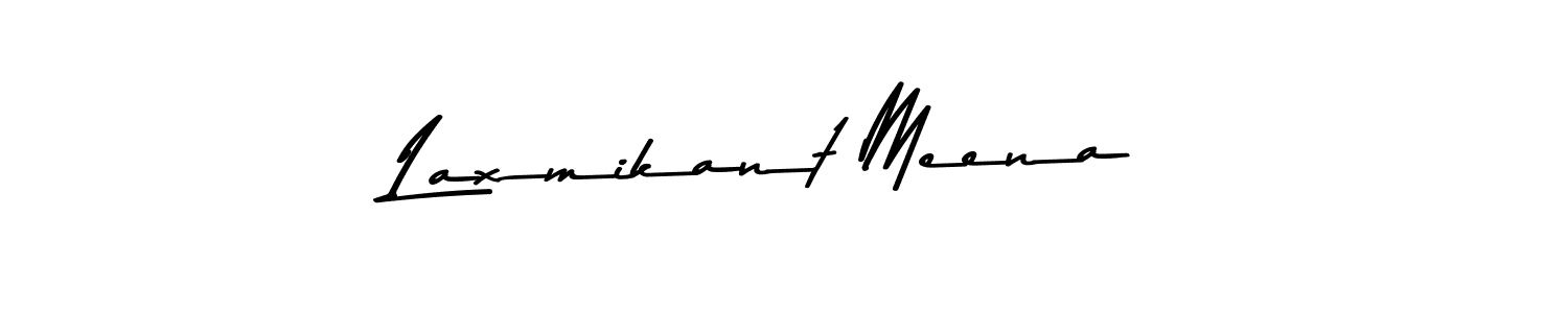 You should practise on your own different ways (Asem Kandis PERSONAL USE) to write your name (Laxmikant Meena) in signature. don't let someone else do it for you. Laxmikant Meena signature style 9 images and pictures png