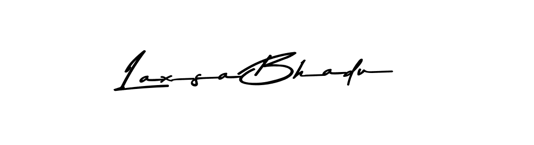 Here are the top 10 professional signature styles for the name Laxsa Bhadu. These are the best autograph styles you can use for your name. Laxsa Bhadu signature style 9 images and pictures png