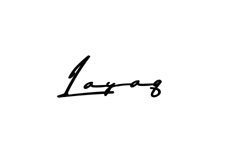 Create a beautiful signature design for name Layaq. With this signature (Asem Kandis PERSONAL USE) fonts, you can make a handwritten signature for free. Layaq signature style 9 images and pictures png