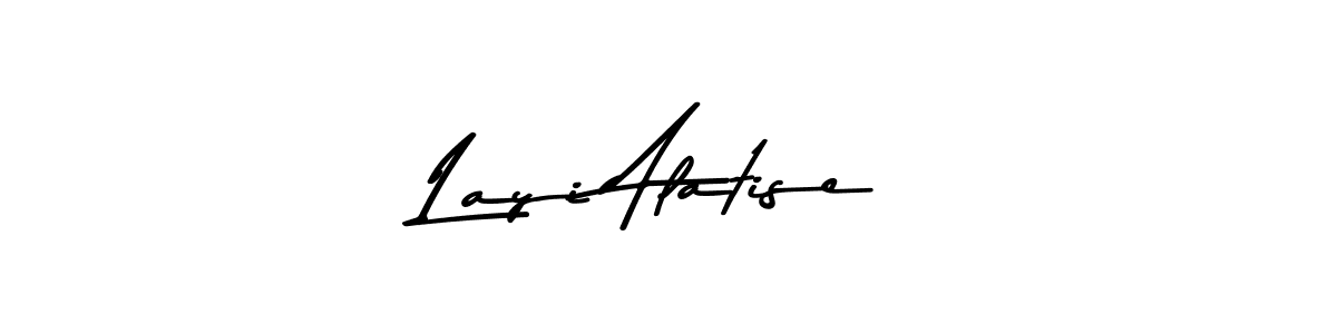 Make a beautiful signature design for name Layi Alatise. With this signature (Asem Kandis PERSONAL USE) style, you can create a handwritten signature for free. Layi Alatise signature style 9 images and pictures png
