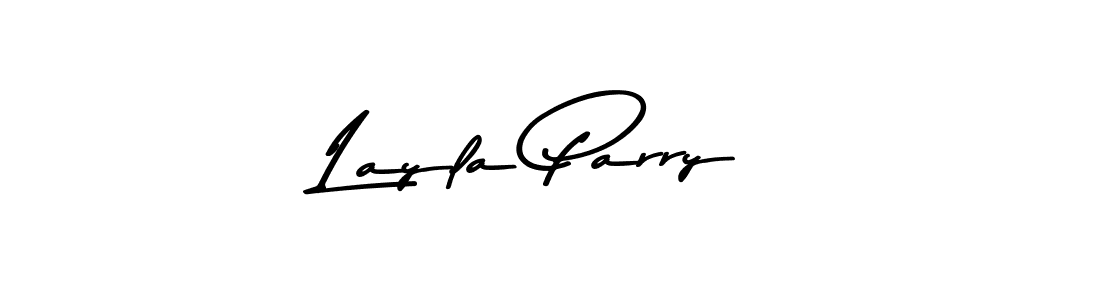 How to make Layla Parry name signature. Use Asem Kandis PERSONAL USE style for creating short signs online. This is the latest handwritten sign. Layla Parry signature style 9 images and pictures png