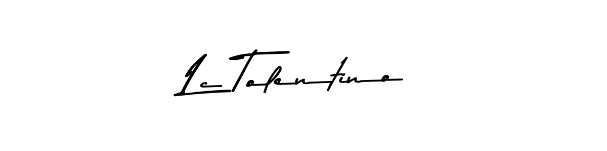 Also You can easily find your signature by using the search form. We will create Lc Tolentino name handwritten signature images for you free of cost using Asem Kandis PERSONAL USE sign style. Lc Tolentino signature style 9 images and pictures png