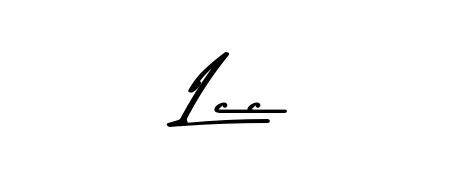 Make a beautiful signature design for name Lcc. With this signature (Asem Kandis PERSONAL USE) style, you can create a handwritten signature for free. Lcc signature style 9 images and pictures png