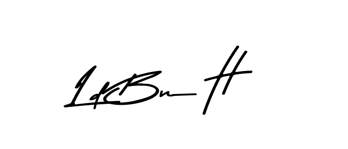 if you are searching for the best signature style for your name Ld Bn H. so please give up your signature search. here we have designed multiple signature styles  using Asem Kandis PERSONAL USE. Ld Bn H signature style 9 images and pictures png