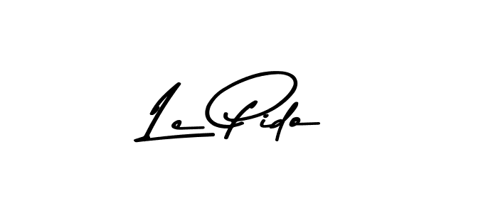 Create a beautiful signature design for name Le Pido. With this signature (Asem Kandis PERSONAL USE) fonts, you can make a handwritten signature for free. Le Pido signature style 9 images and pictures png