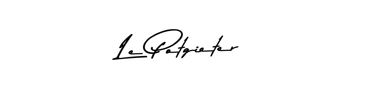 Use a signature maker to create a handwritten signature online. With this signature software, you can design (Asem Kandis PERSONAL USE) your own signature for name Le Potgieter. Le Potgieter signature style 9 images and pictures png